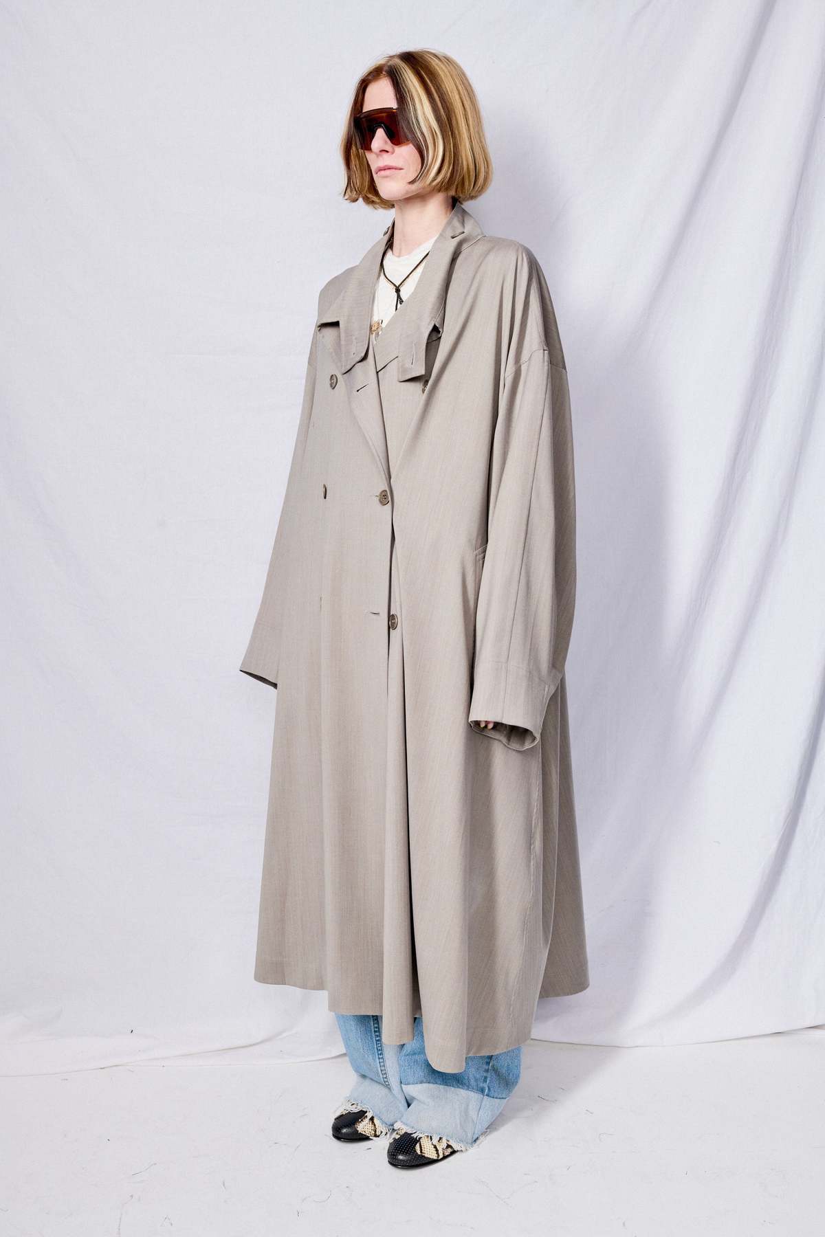 Gabriela Coll Garments No.65 Oversized Coat - Grey | Garmentory