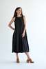 Album di Famiglia Pleated Sleeveless Dress - Black - Thumbnail 1
