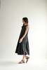 Album di Famiglia Pleated Sleeveless Dress - Black - Thumbnail 2