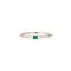 Jennie Kwon Designs Baguette Emerald Petite Equilibrium Ring - Thumbnail 1