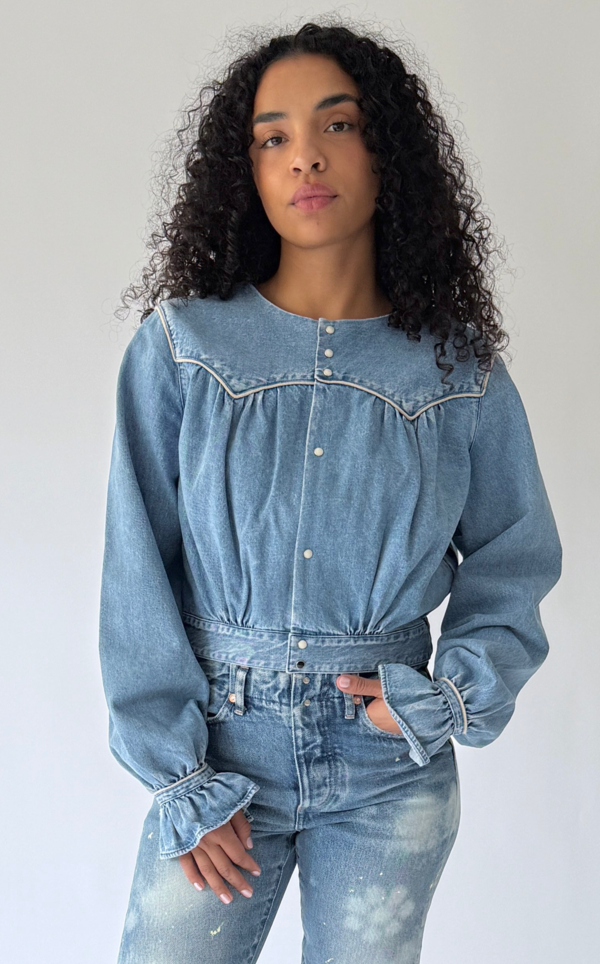 TANAKA Denim Western Shirt Jacket TANAKA DENIM WESTERNER OVER SHIRT