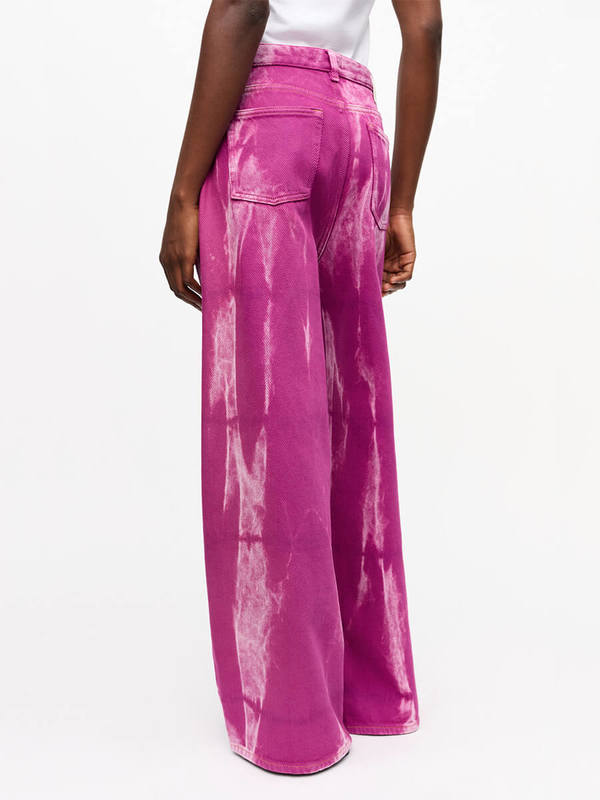 『GANNI』ガニー Overdyed Heavy Denim Marri ジーンズ Ganni Overdyed Heavy Denim Marri Jeans - Boysenberry