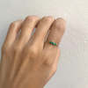 Jennie Kwon Designs 3S Emerald Ring - 14K Yellow Gold - Thumbnail 4