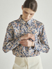 Maison De Ines Classic Floral Shirt - Purple - Thumbnail 1