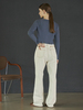 Maison De Ines Pintuck Stitch Denim - Ivory - Thumbnail 4