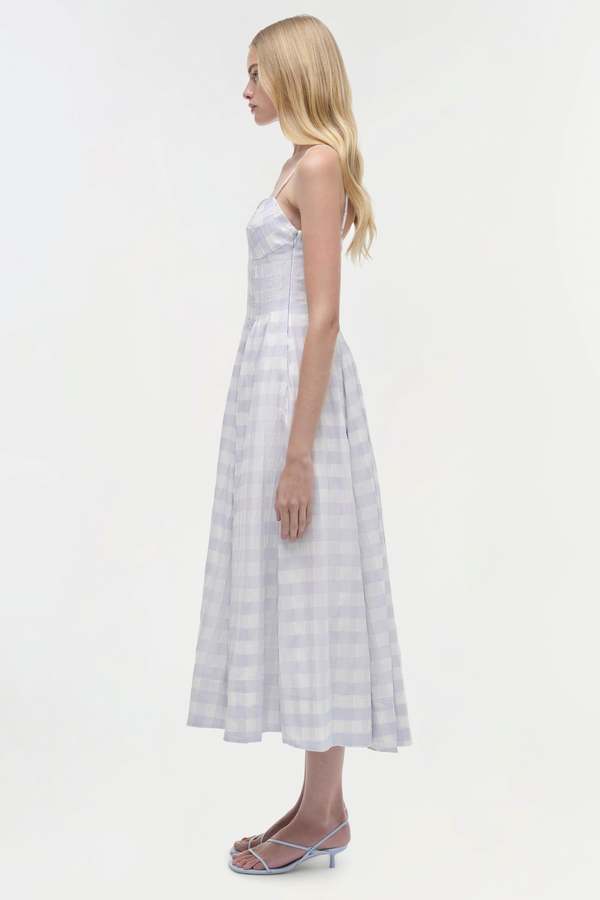 knee length dresses for ladies JONATHAN SIMKHAI Kittiya Midi Dress In Pink