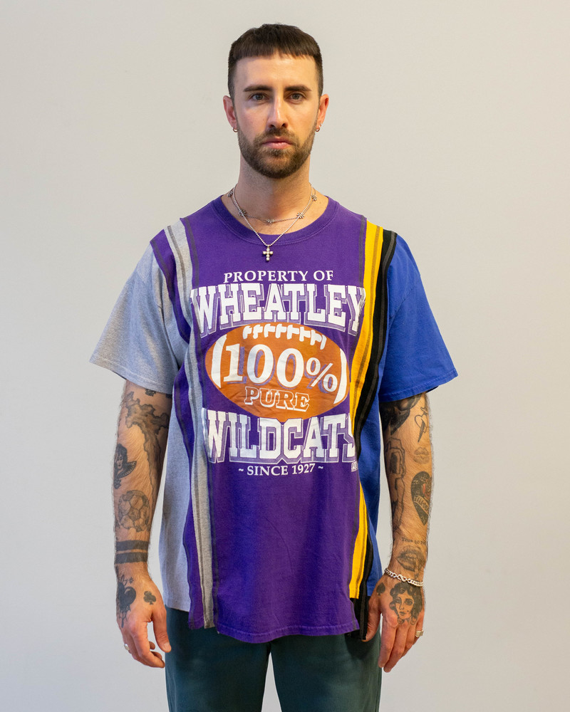 Needles 7 Cut Wide Tee College A Needles 7 Cut Wide Tee College A