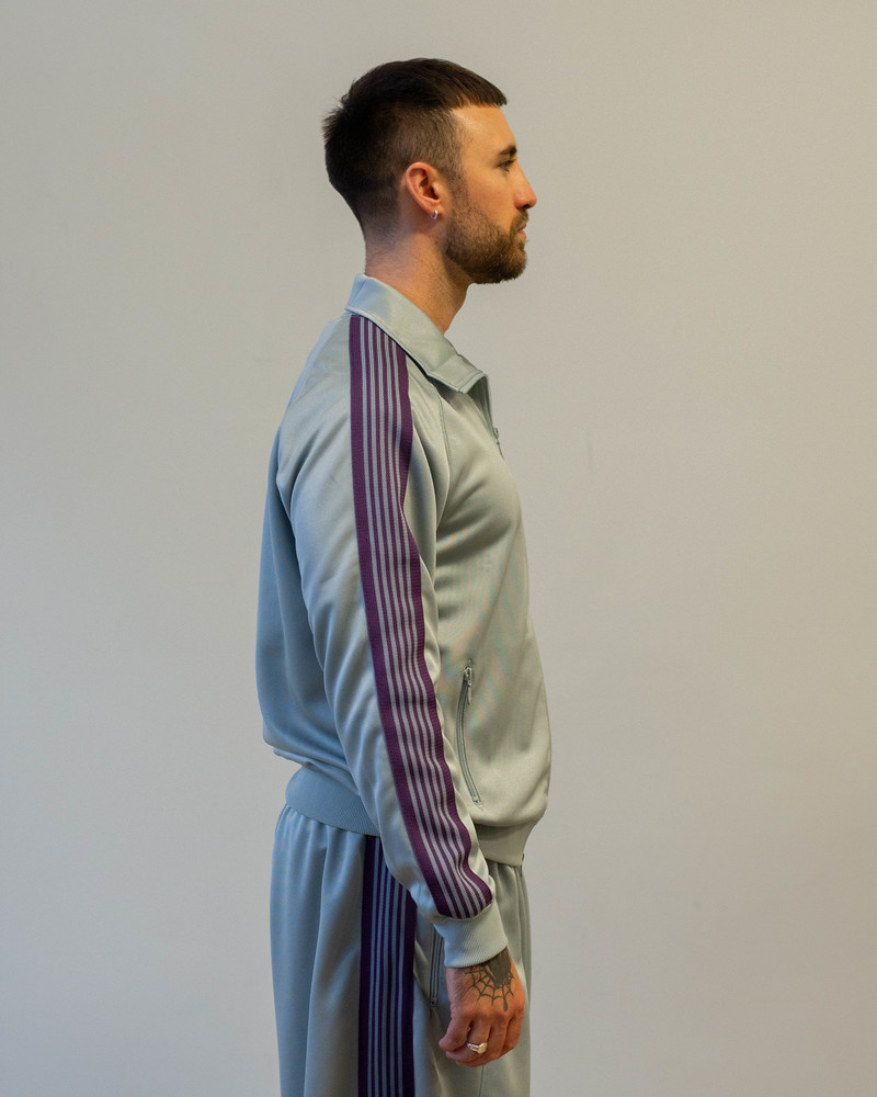 Track Jacket - Sax - Poly Smooth | Nepenthes New York