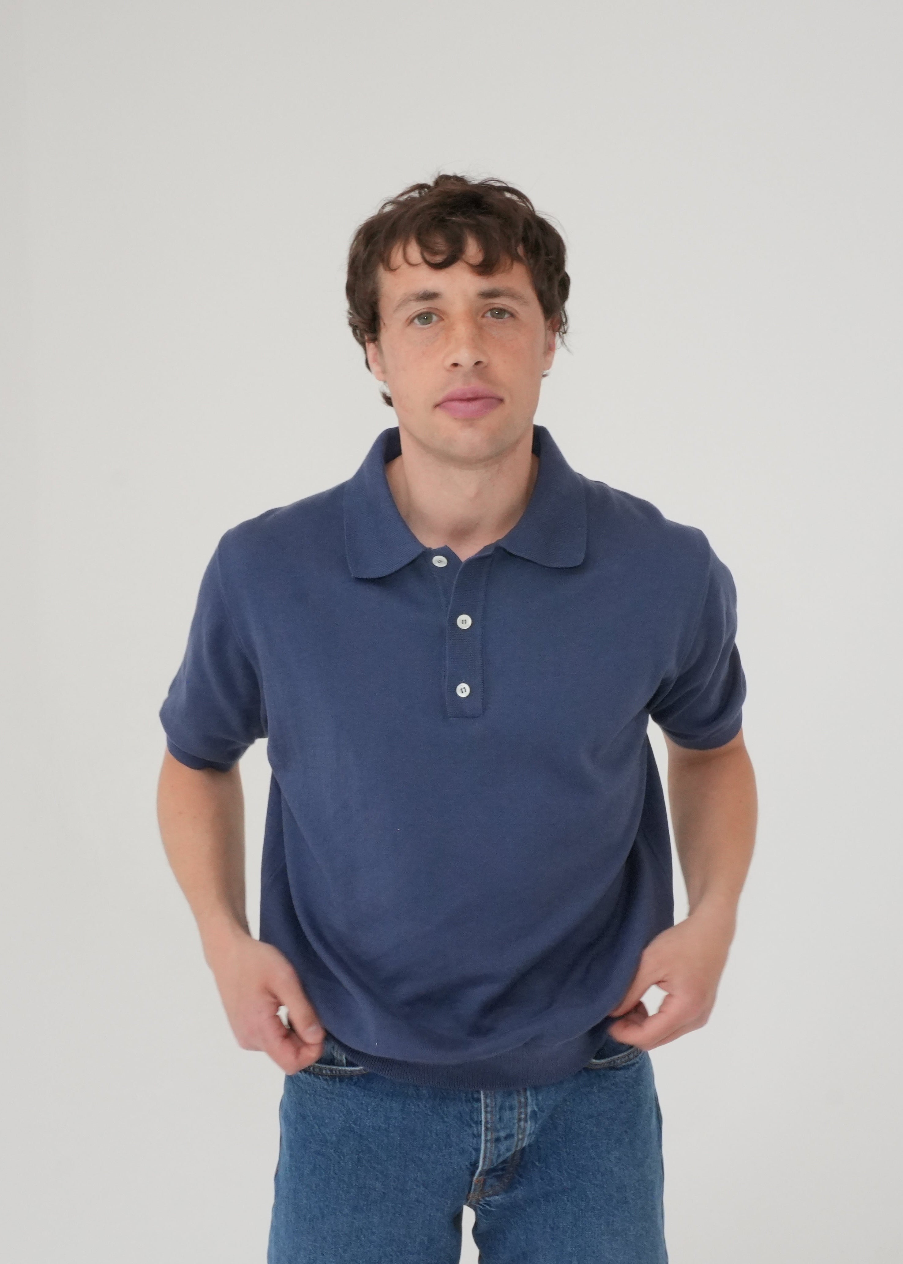 Another Aspect Another Polo Shirt 3.0 - Light Blue | Garmentory