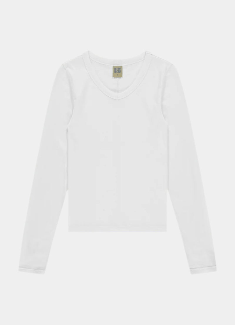 FLORE FLORE Jill Longsleeve - White FLORE FLORE Jill Longsleeve - White