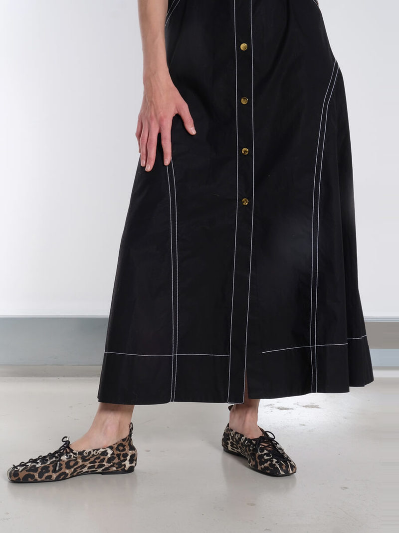 VIP【関税送料無料】希少 GANNI LEOPARD PRINT BALLETS Leopard Leopard Satin Feminine Buckle Ballerinas | GANNI US