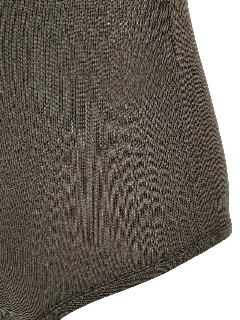 【関税込み】LEMAIRE ブラウン Buttoned Rib ボディスーツ Lemaire Buttoned Rib Body - Dark Brown | Garmentory