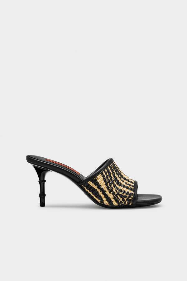 Simon Miller Playa Bamboo Heel - Black/Natural Zebra Simon Miller Playa Bamboo Heel - Black/Natural Zebra