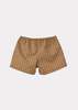 Caramel Kohlrabi Boy's Swim Shorts - Brown Geo Print - Thumbnail 3