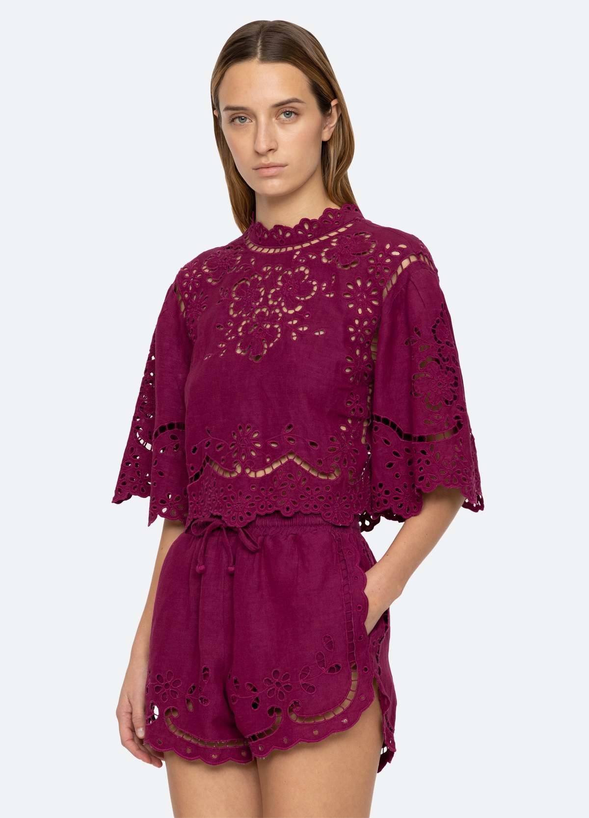 Sea NY Lula Top - Jam/White | Garmentory
