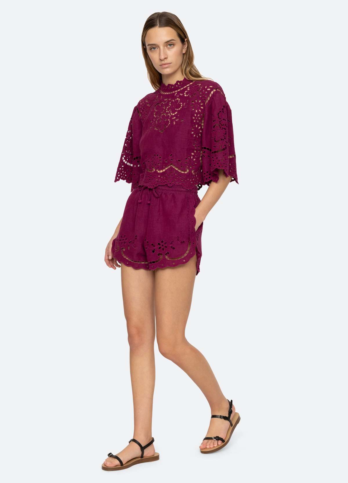 Sea NY Lula Top - Jam/White | Garmentory