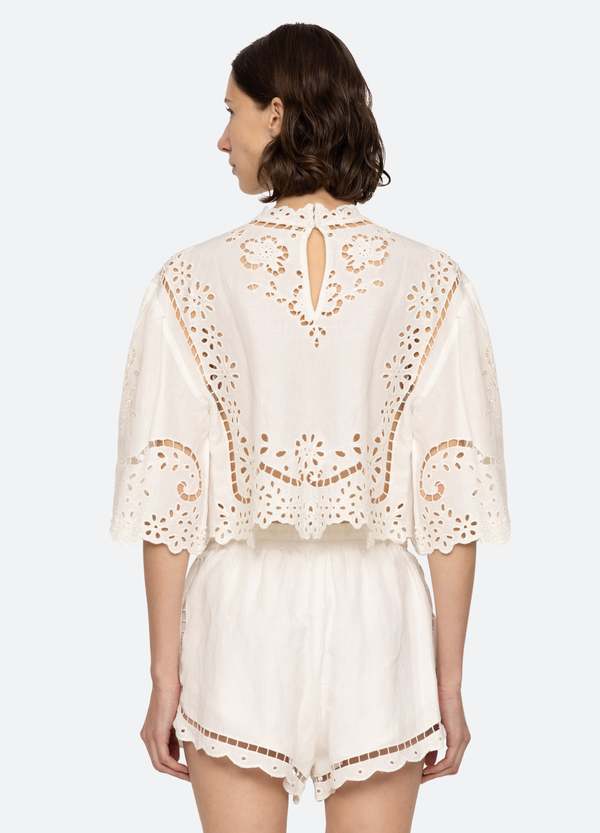 Sea NY Lula Top - Jam/White | Garmentory