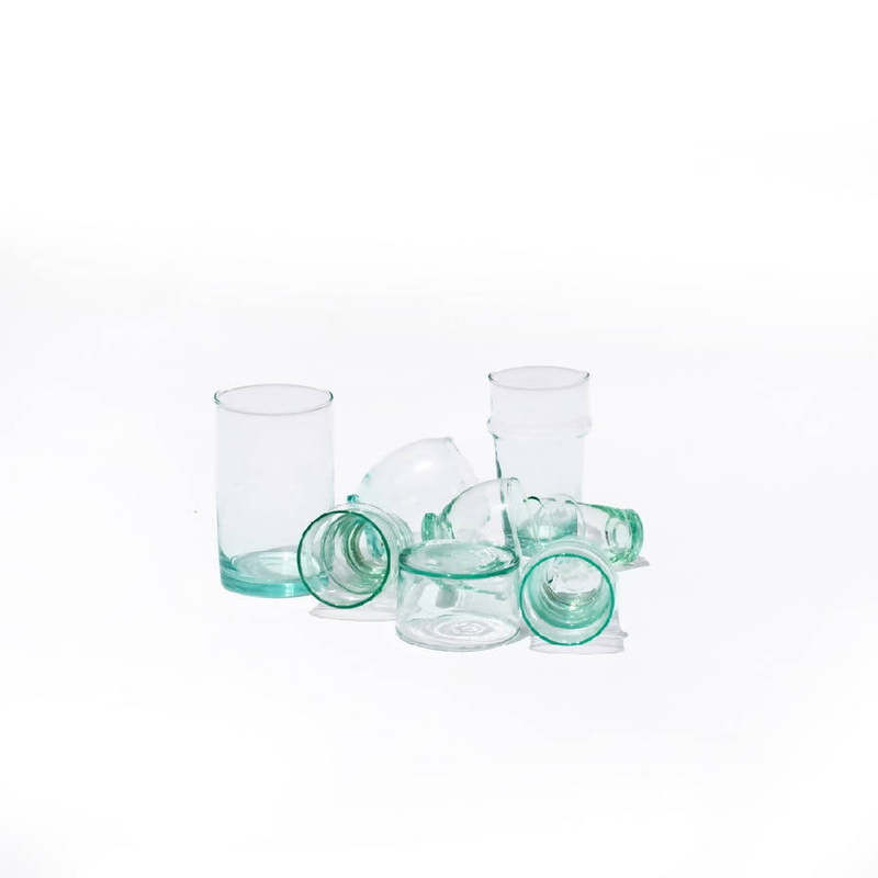 Alcantara-Frederic Beldi Set of 4 Recycled Glass Alcantara-Frederic Beldi Set of 4 Recycled Glass