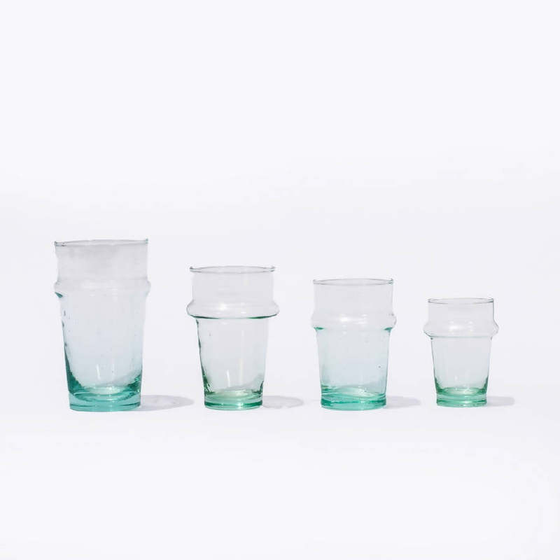 Alcantara-Frederic Beldi Set of 4 Recycled Glass Alcantara-Frederic Beldi Set of 4 Recycled Glass