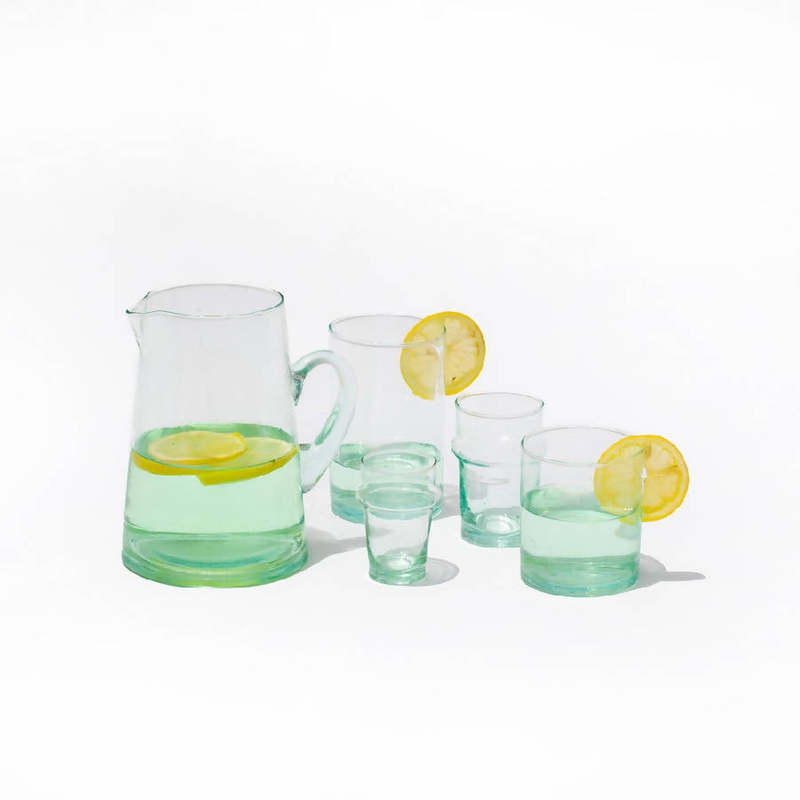 Alcantara-Frederic Beldi Set of 4 Recycled Glass Alcantara-Frederic Beldi Set of 4 Recycled Glass