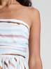 A.L.C. Tara Striped Strapless Midi Dress - Mint Multi - Thumbnail 2