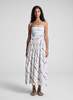 A.L.C. Tara Striped Strapless Midi Dress - Mint Multi - Thumbnail 3