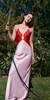 Anna October Terrin Satin Gown - Red/Light Pink - Thumbnail 2