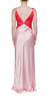 Anna October Terrin Satin Gown - Red/Light Pink - Thumbnail 4