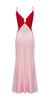 Anna October Terrin Satin Gown - Red/Light Pink - Thumbnail 8