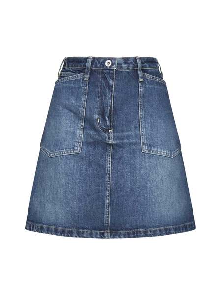 【KENZO】Stone Bleach Denim Skirt/追跡+関税+全国送料込み ☆送料・関税込☆KENZO☆STONE BLEACH DENIM SKIRT☆ ボトムス