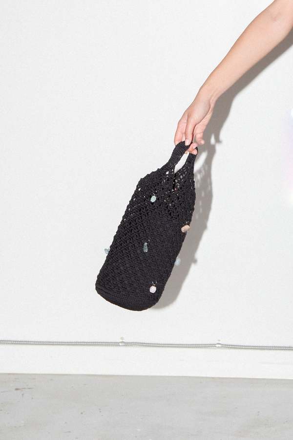 KkCo Crochet Geo Bag - Onyx