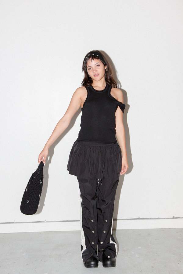 KkCo Crochet Geo Bag - Onyx