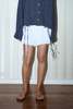 Deiji Studios Side Tie Shorts - White - Thumbnail 1
