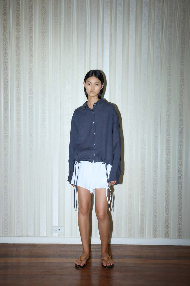 Deiji Studios Side Tie Shorts - White