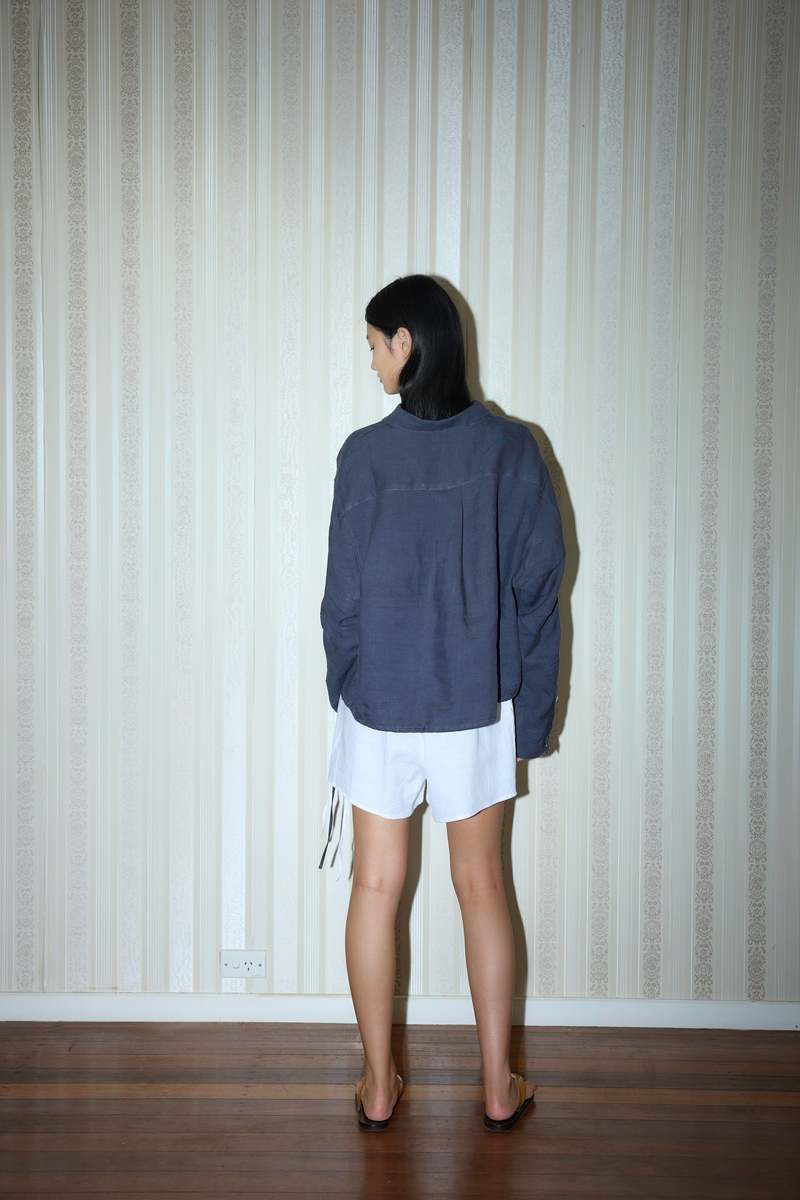Deiji Studios Side Tie Shorts - White
