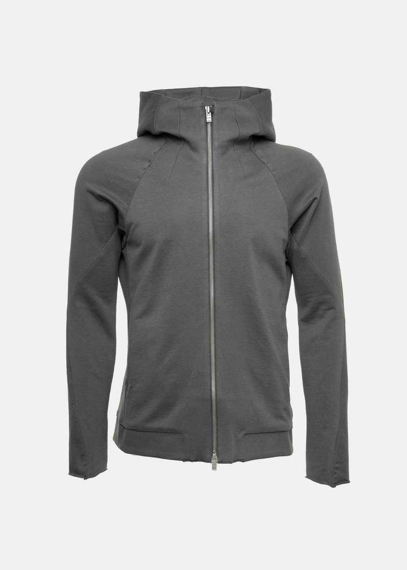 Devoa Jersey Hooded Jacket - Slate Grey | Garmentory