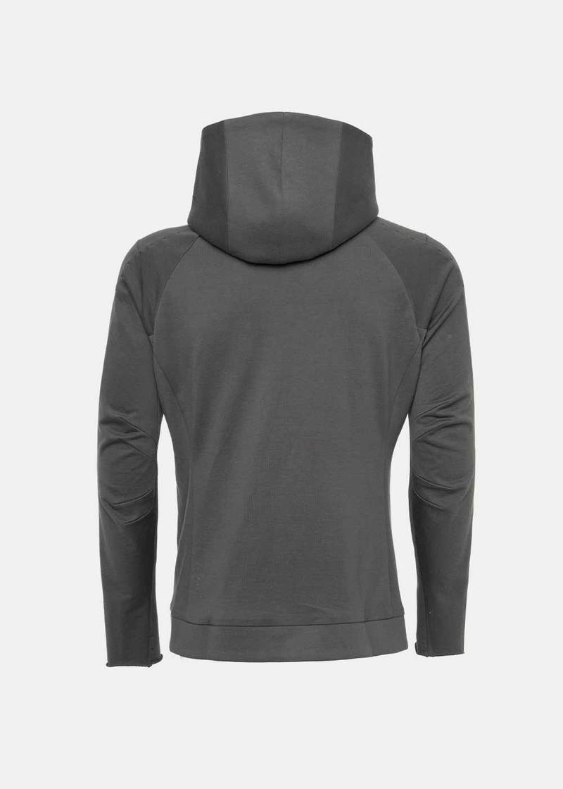 Devoa Jersey Hooded Jacket - Slate Grey | Garmentory