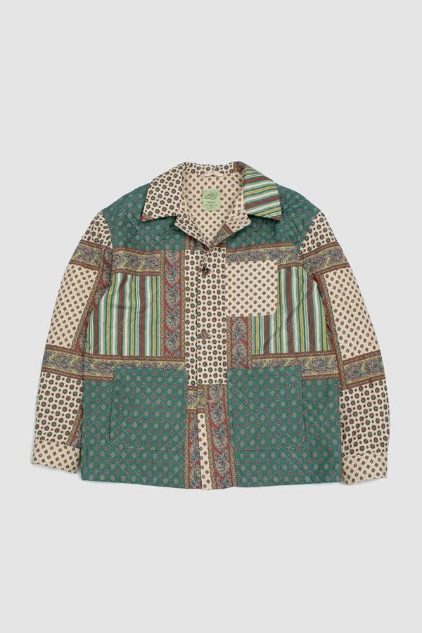 De Bonne Facture Padded Work Jacket - Provencal Patchwork Print