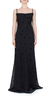 Anna October Coletta Sheer Polka Dot Maxi Dress - Black - Thumbnail 1