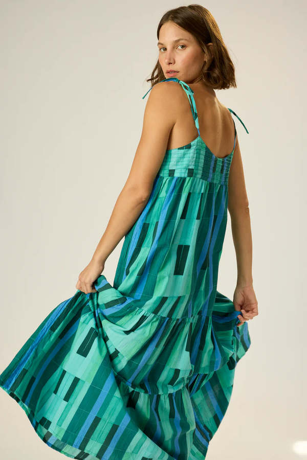 green emerald velvet dress Straps Sea Glass Blouson Chiffon Long Bridesmaid Dress – Ohmollydress