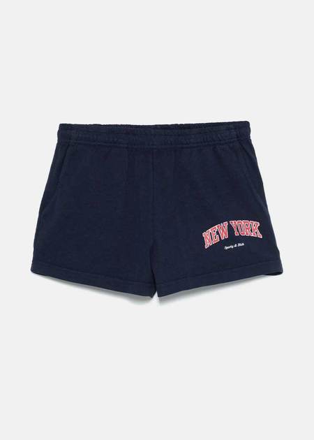 SPORTY & RICH SR Runner Roller Short - Black | Garmentory