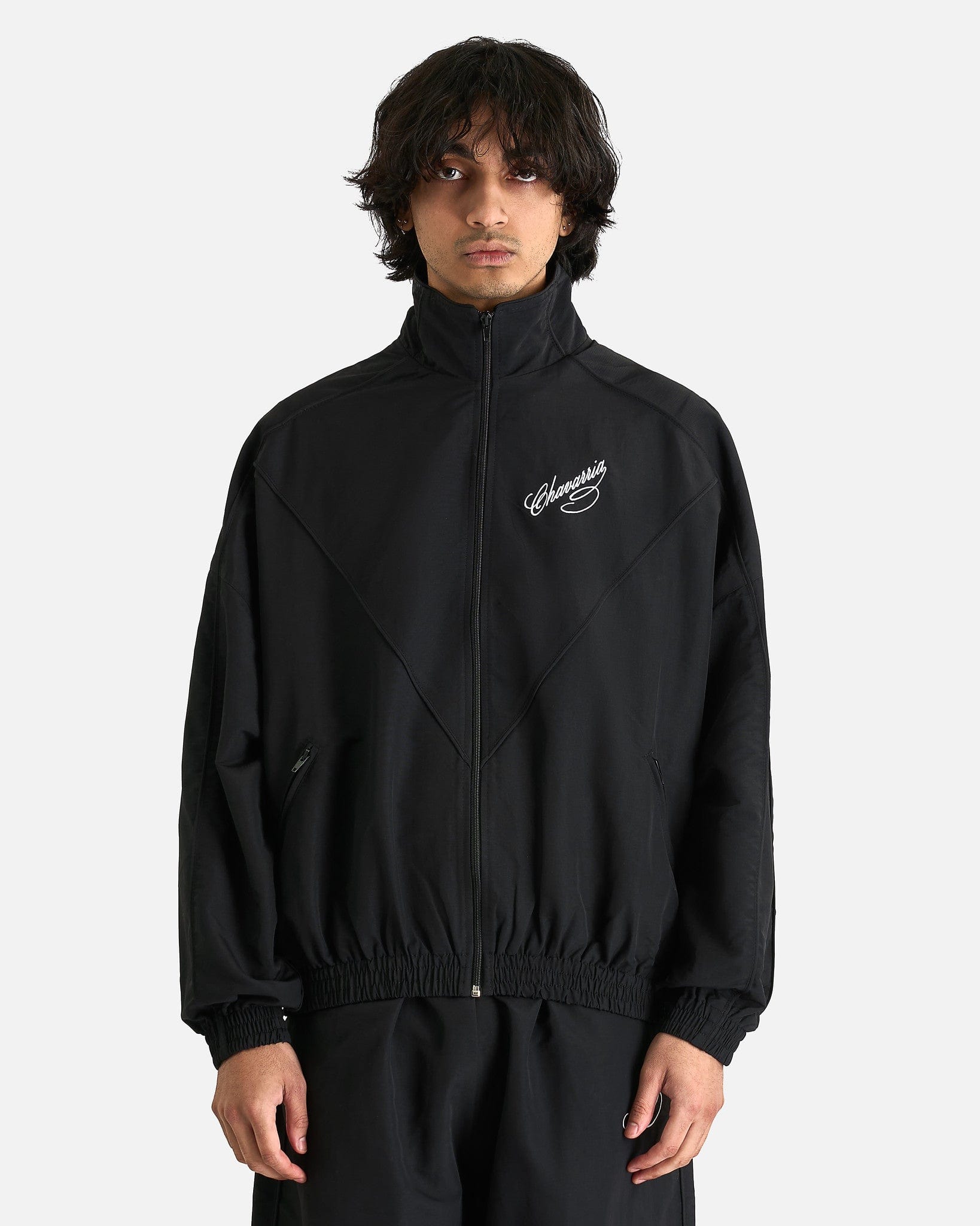 Willy Chavarria Ruff Rider Track Jacket - Black | Garmentory