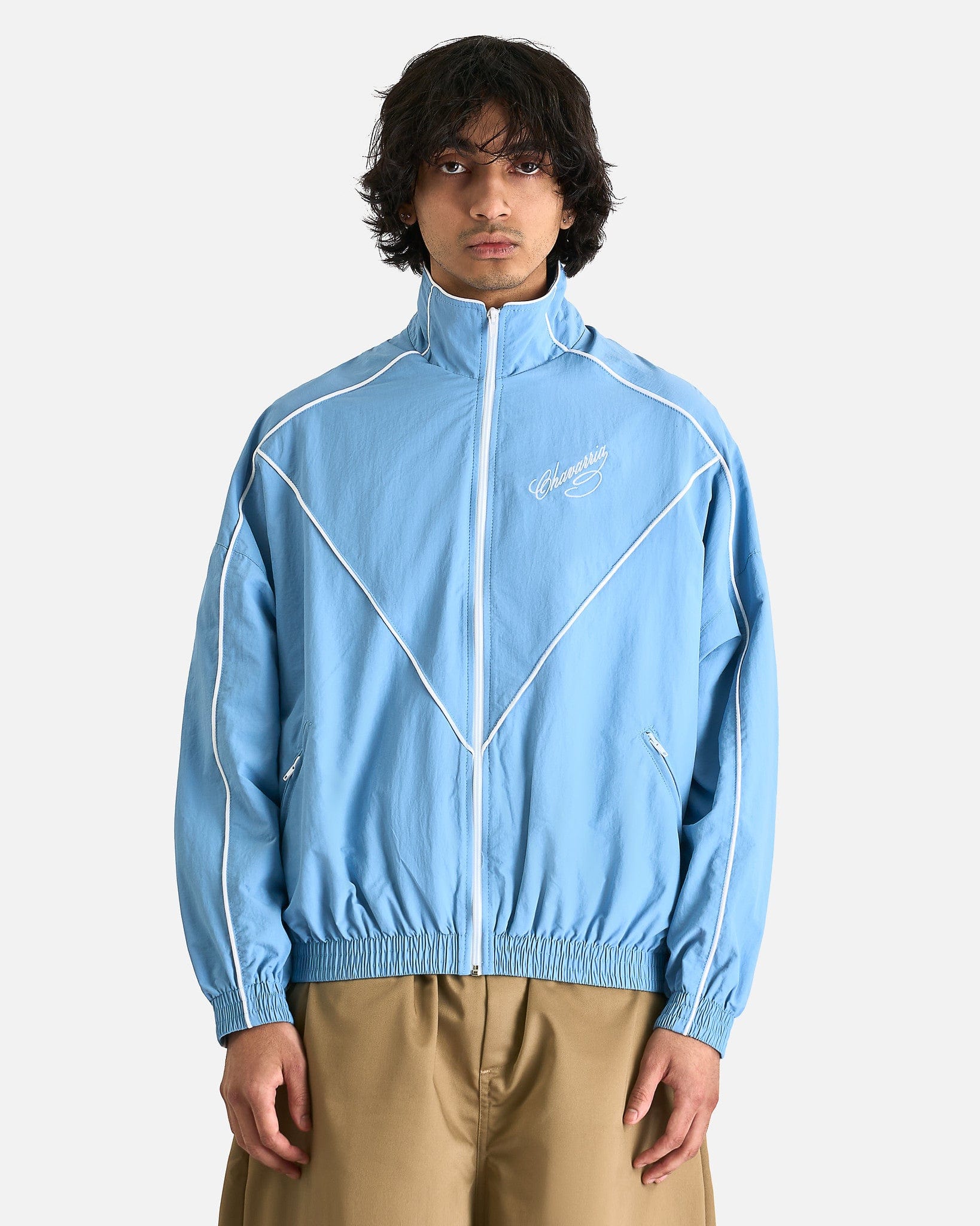 Willy Chavarria Ruff Rider Track Jacket - Carolina Blue | Garmentory