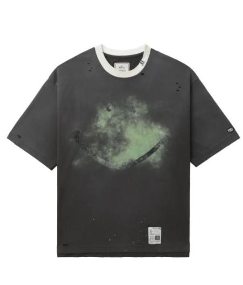 MIHARA YASUHIRO｜SHORT-SLEEVED ROUND NECK T-SHIRTS (A12T Mihara Yasuhiro Short Sleeve T-Shirt - Black | Garmentory