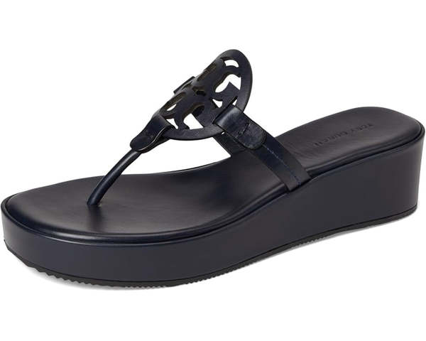Tory Burch Miller Wedge Sandals - New Navy