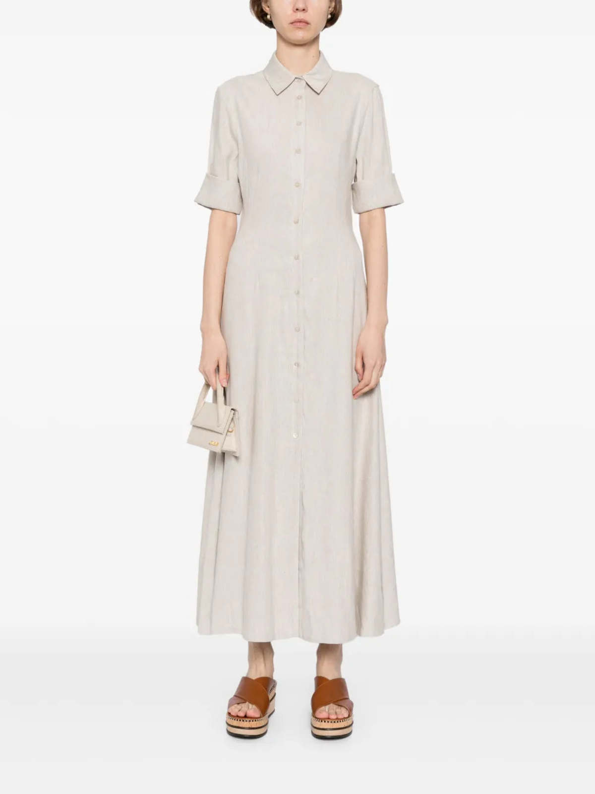 chinese dress ladies Joan Linen Dress - Chambray main image 0