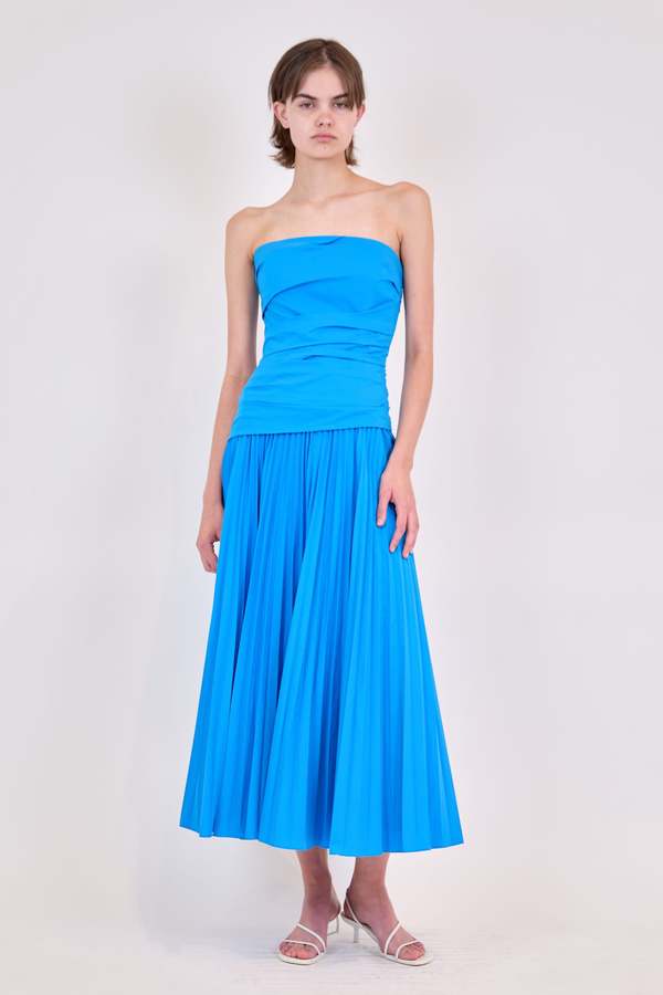 strapless open back dress Adriana Velvet Halter Neck Cut Out Maxi Dress in Wine main image 1