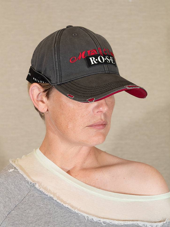Martine Rose Roll Back Cap - Distressed Cotton | Garmentory