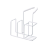 Yamazaki Home Faucet-Hanging Sponge & Brush Holder - White - Thumbnail 8