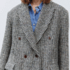 Alysi A4037 Houndstooth Coat - Houndstooth Multi - Thumbnail 2